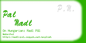 pal madl business card